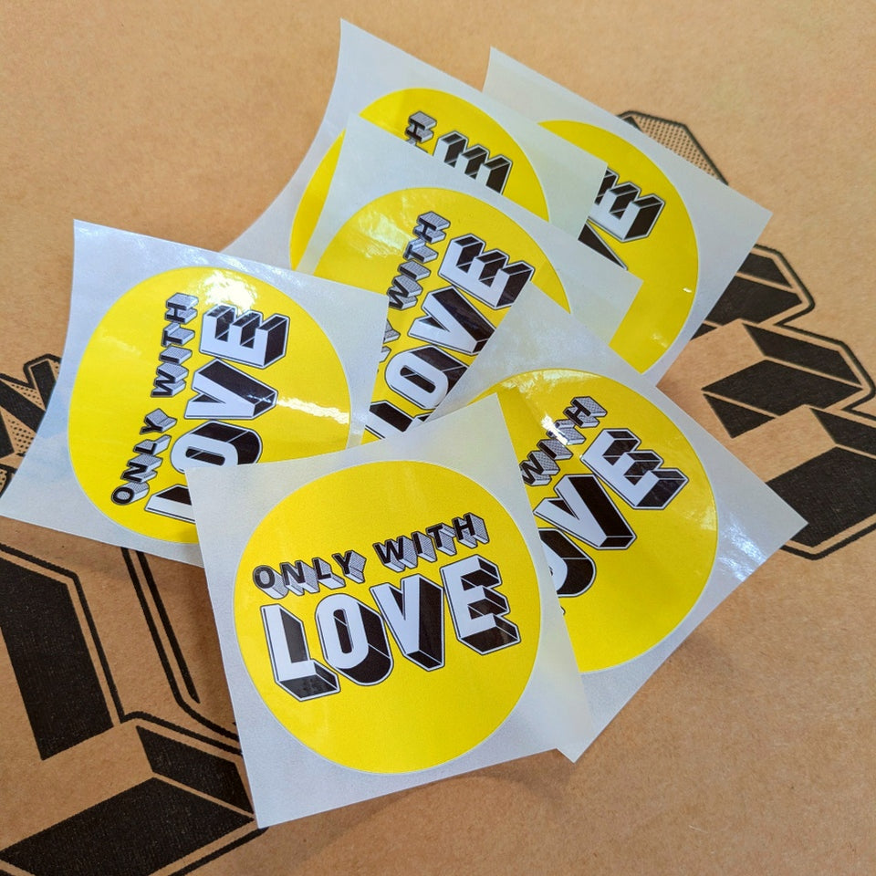 Only With Love Logo Sticker Set