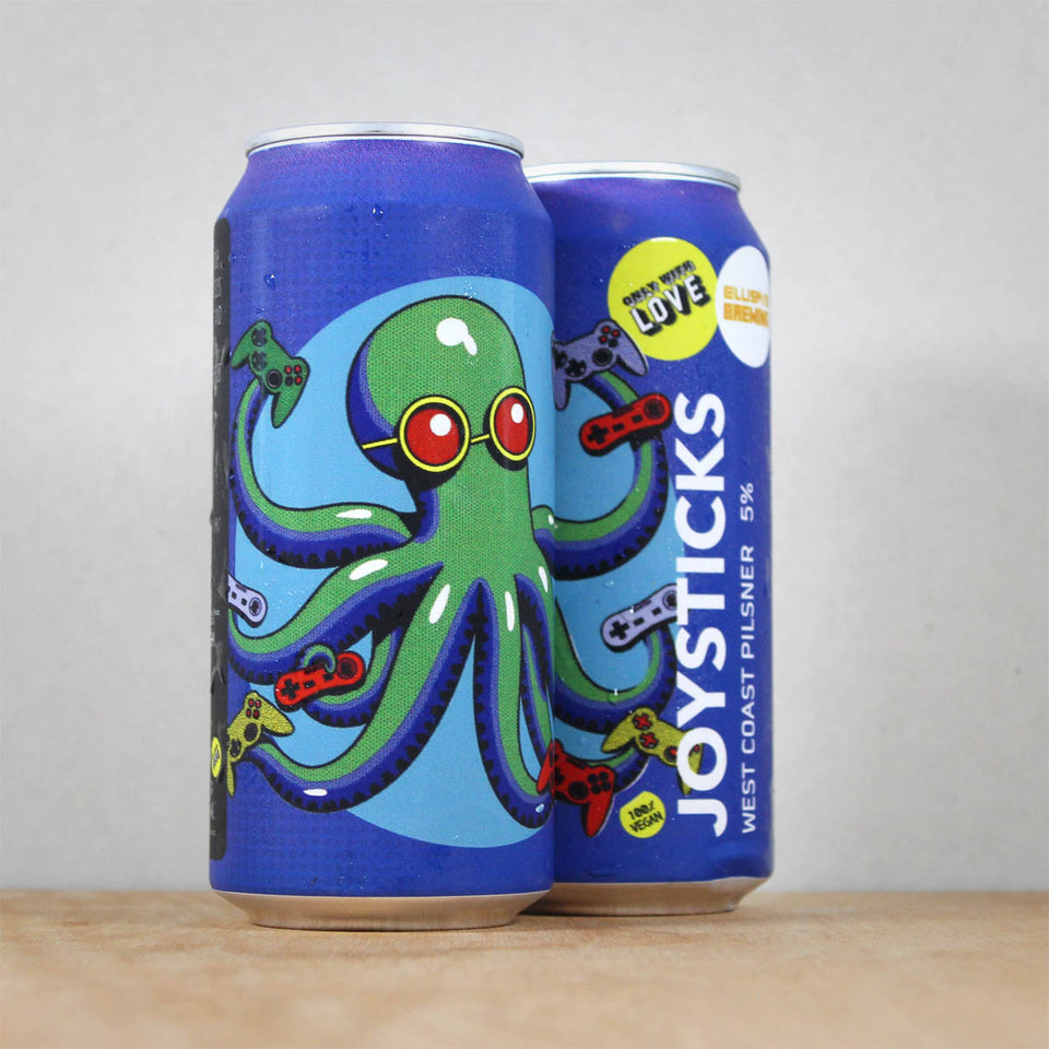 Joysticks West Coast Pilsner (Elusive Collab)