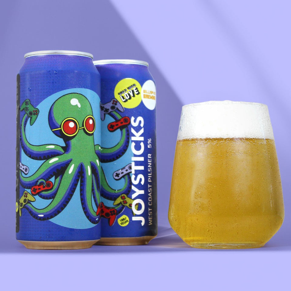 Joysticks West Coast Pilsner (Elusive Collab)